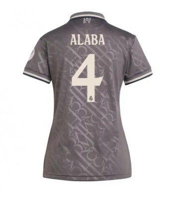 Real Madrid David Alaba #4 Tercera Equipación Mujer 2024-25 Manga Corta